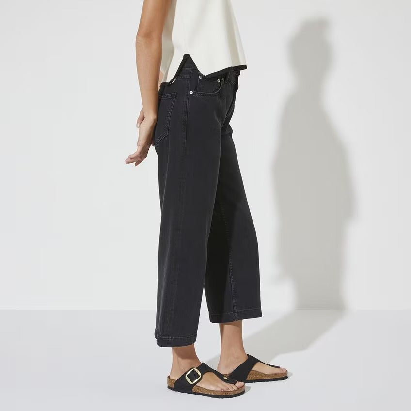 Gizeh Big Buckle Black Nubuck