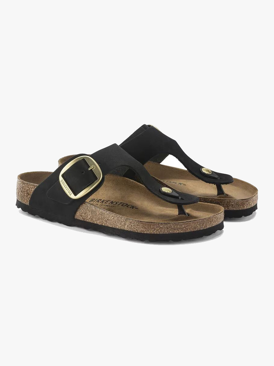 Gizeh Big Buckle Black Nubuck