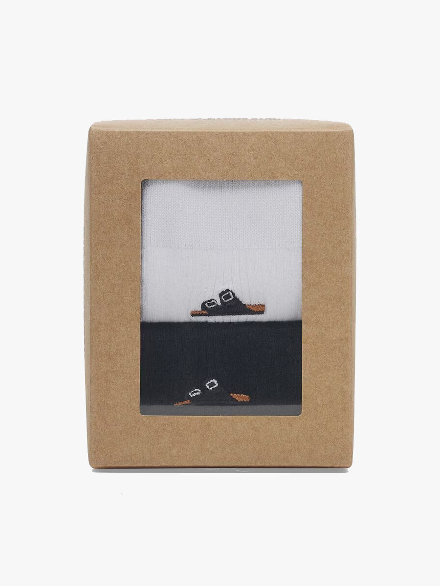 Cotton Rib 2 pack black/white