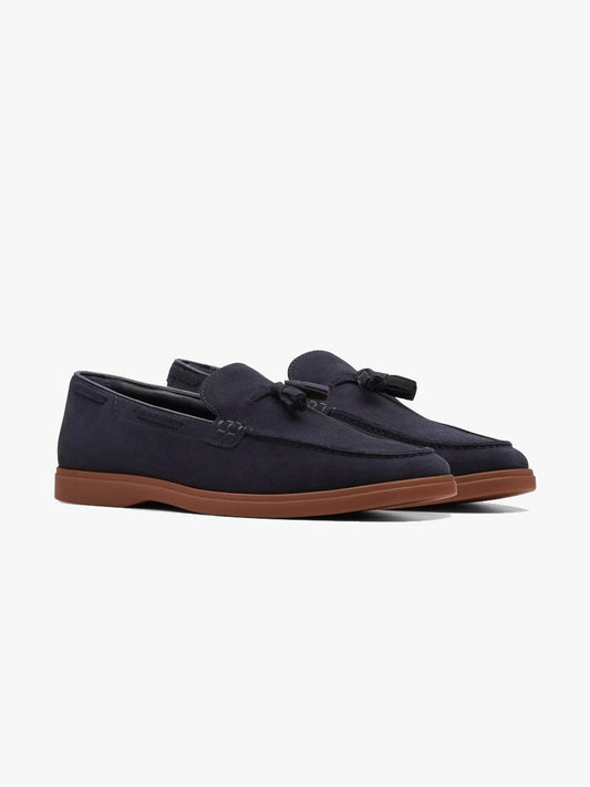 Torford tassel - Navy suede