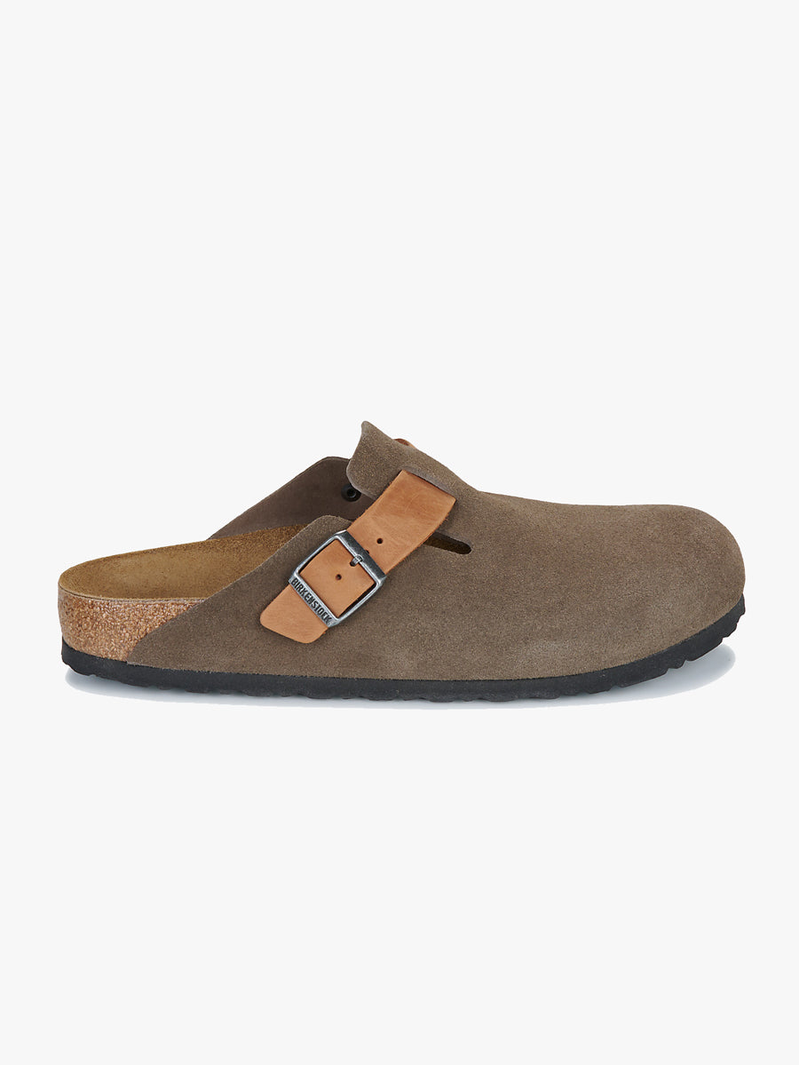 Boston concrete gray suede