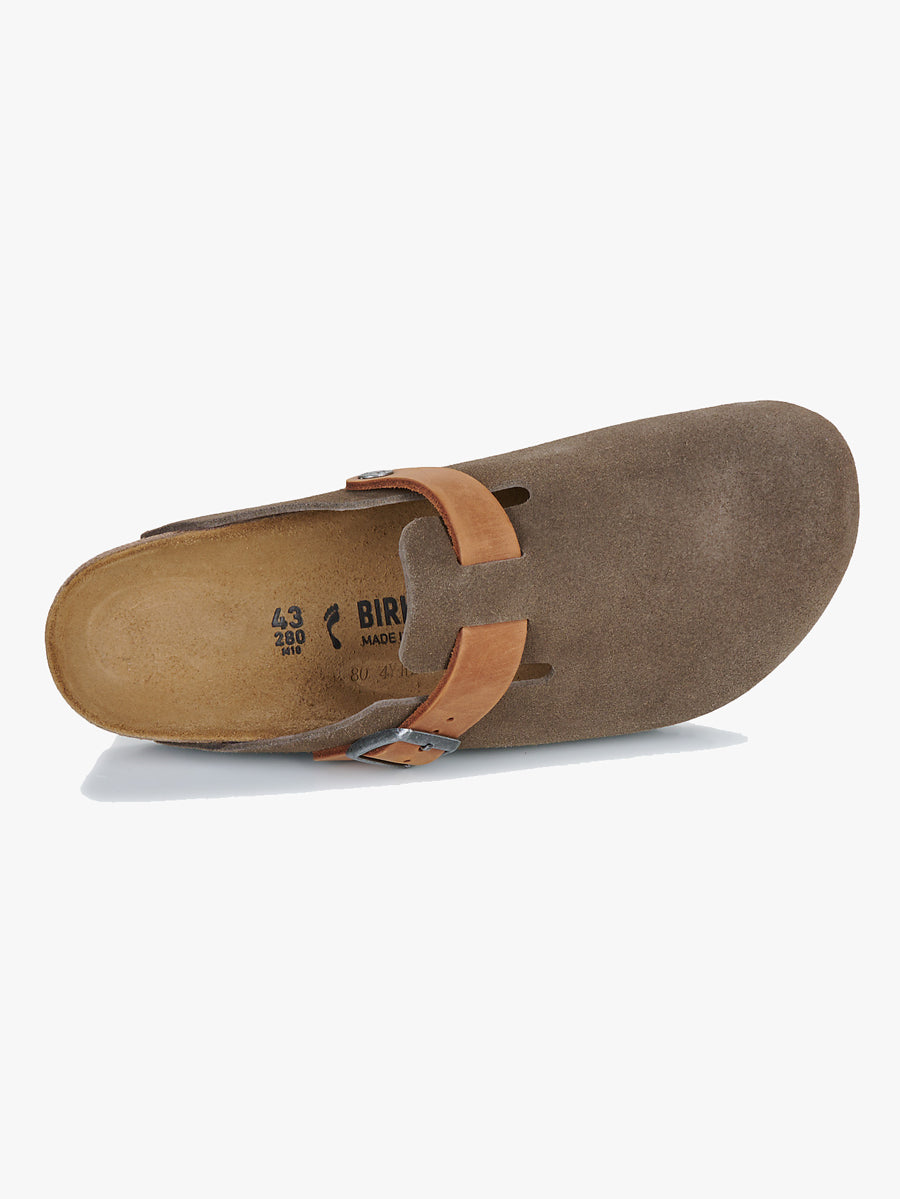 Boston concrete gray suede