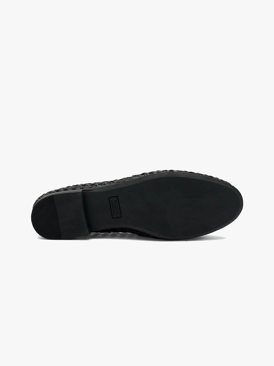 Mocassino intreccio black