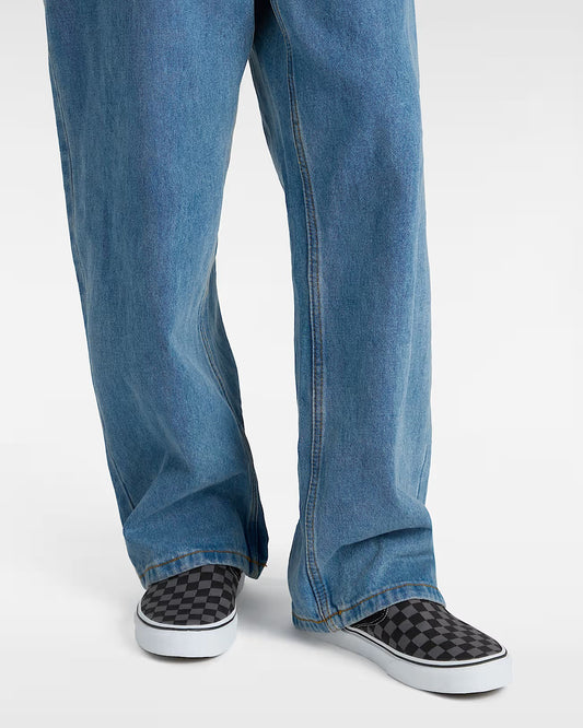 Slip-On checkerboard Blk/pwtr