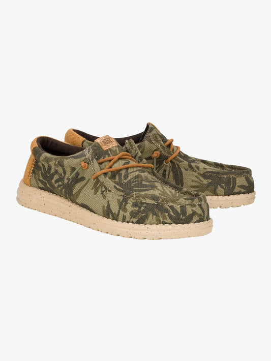 Wally Palm Jute - Olive/Brown