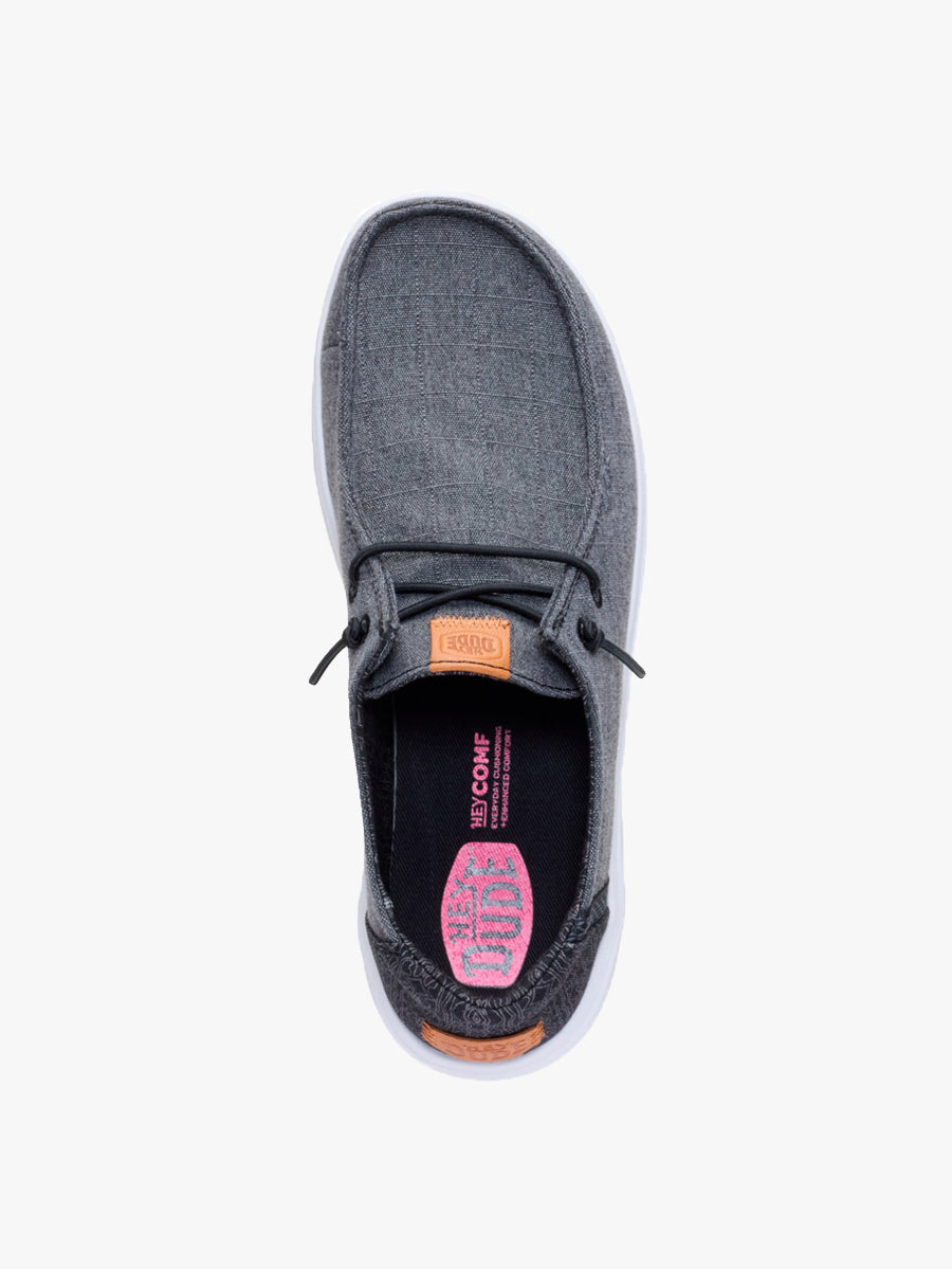 Wendy Rise Chambray Grid Black