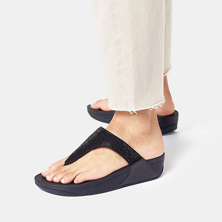 LULU TOE POST - All black