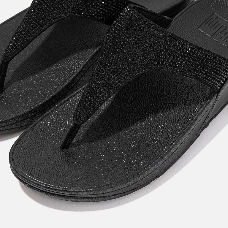 LULU TOE POST - All black