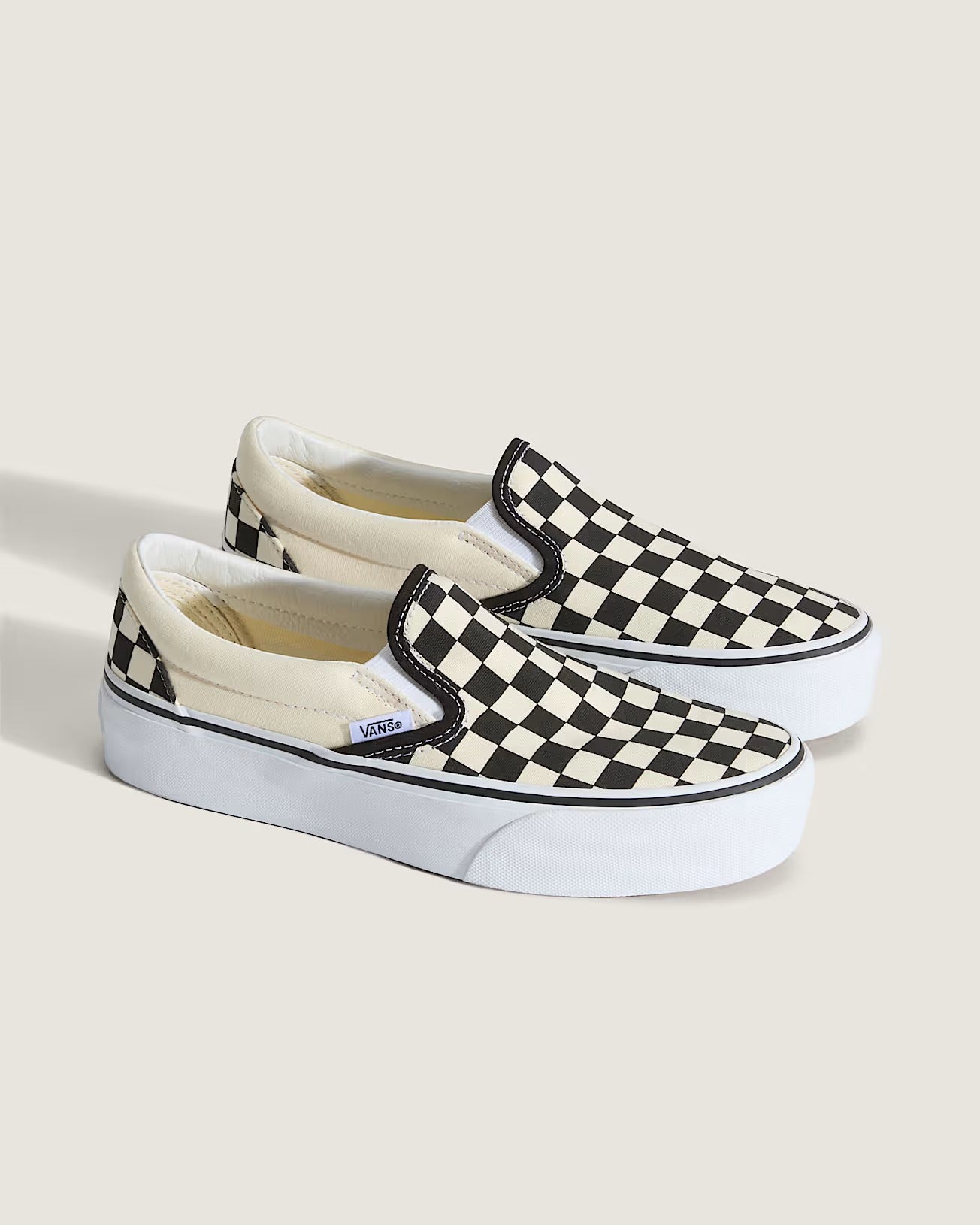 Slip-On Platform blk/wht