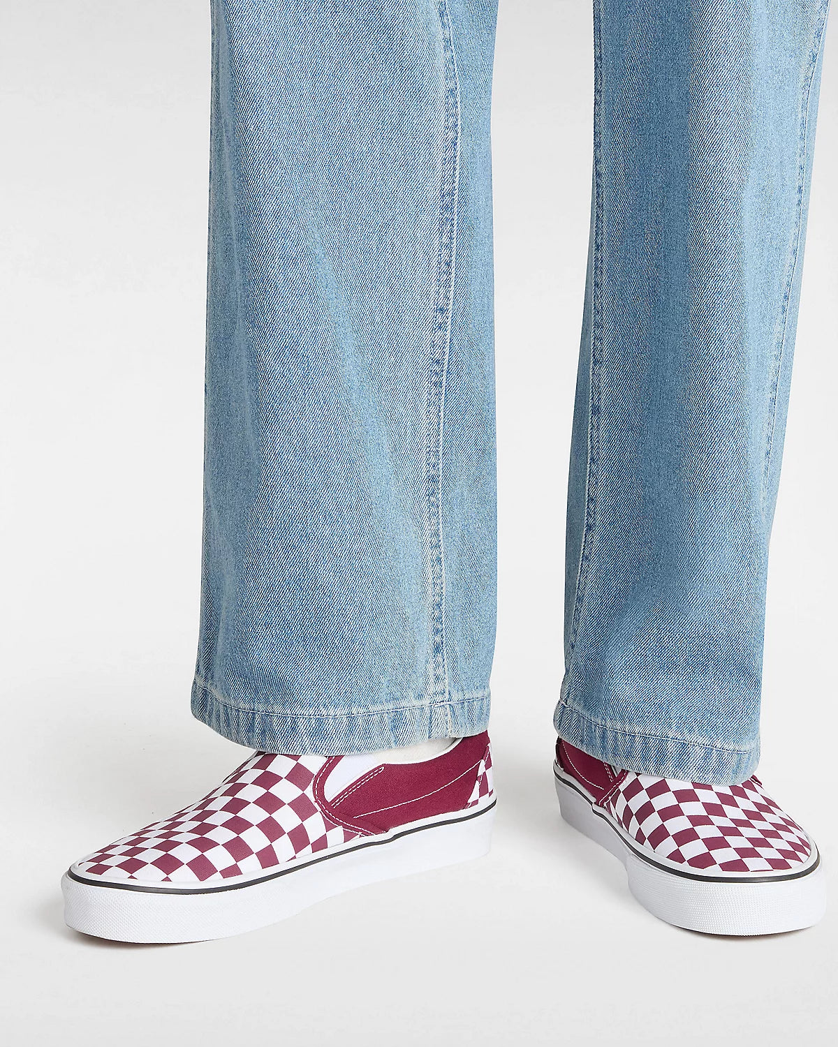 Slip-On checkerboard wht/red