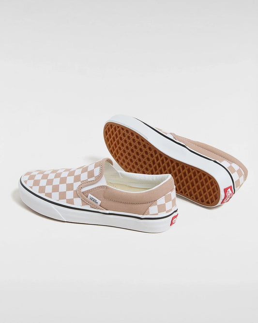 Slip-On checkerboard wht/beige