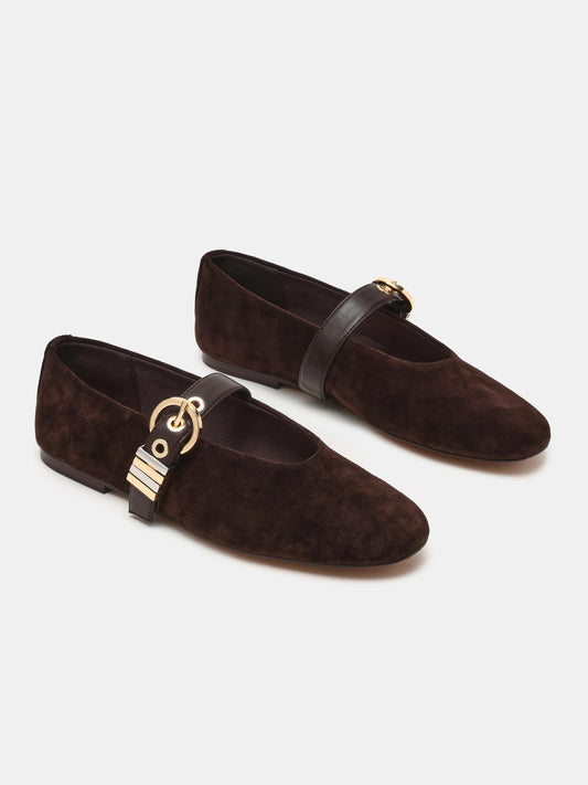 LUCIA - Brown suede