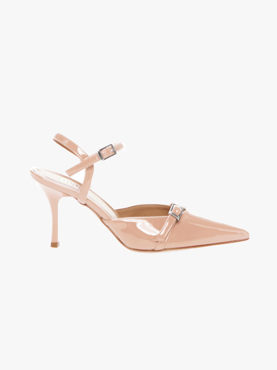 Slingback vernice rosa