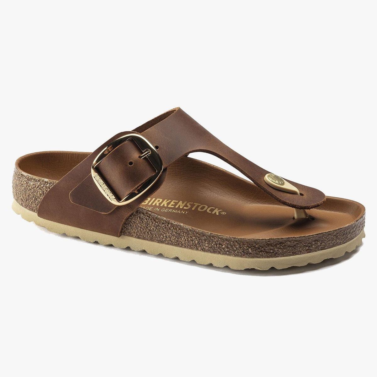 Gizeh Big Buckle- Cognac - Bel Ami calzature