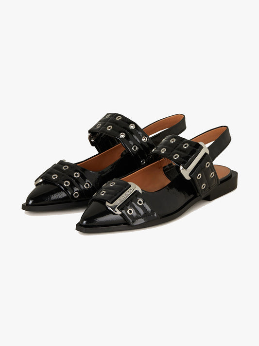 GRAND AVE - Black patent