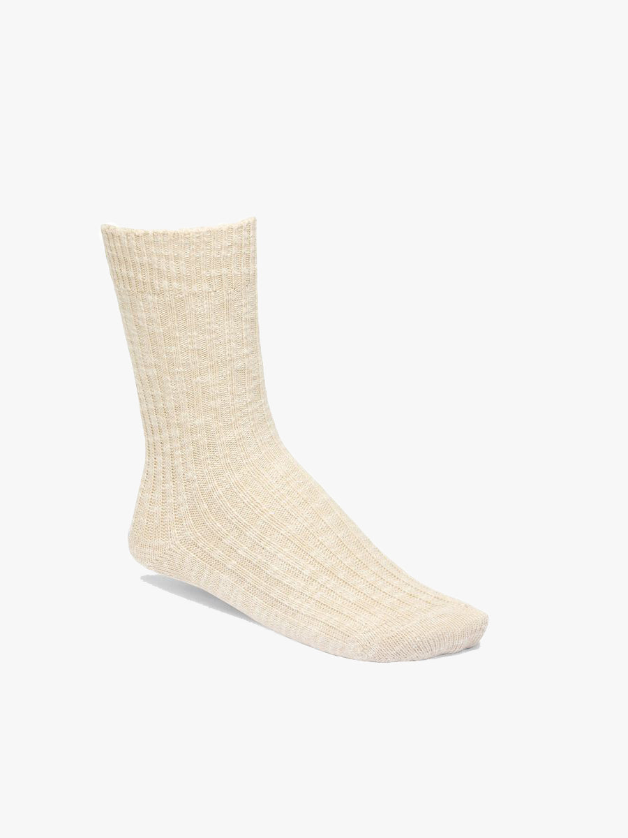 Cotton Slub beige/white