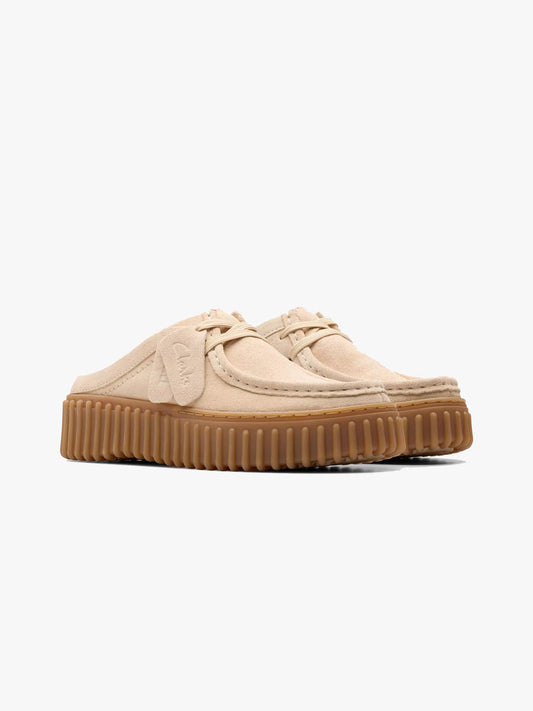 Torhill  Mule - Ecru suede