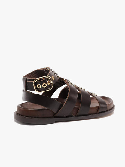 Sandalo gladiatore brown