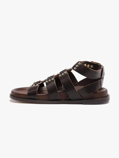 Sandalo gladiatore brown