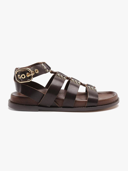 Sandalo gladiatore brown