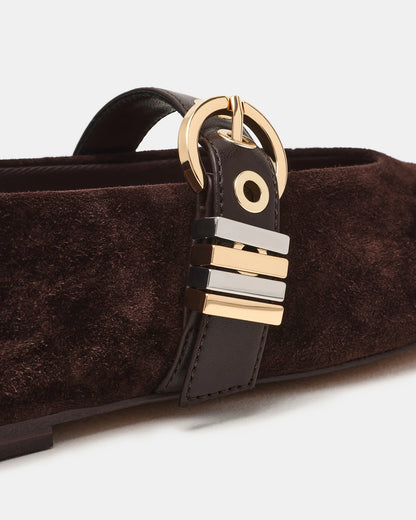 LUCIA - Brown suede