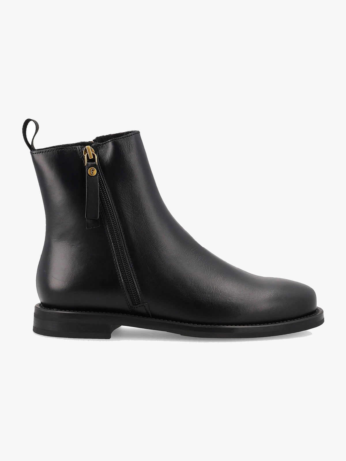 Beatles con zip pelle nero