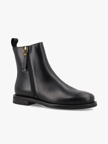 Beatles con zip pelle nero