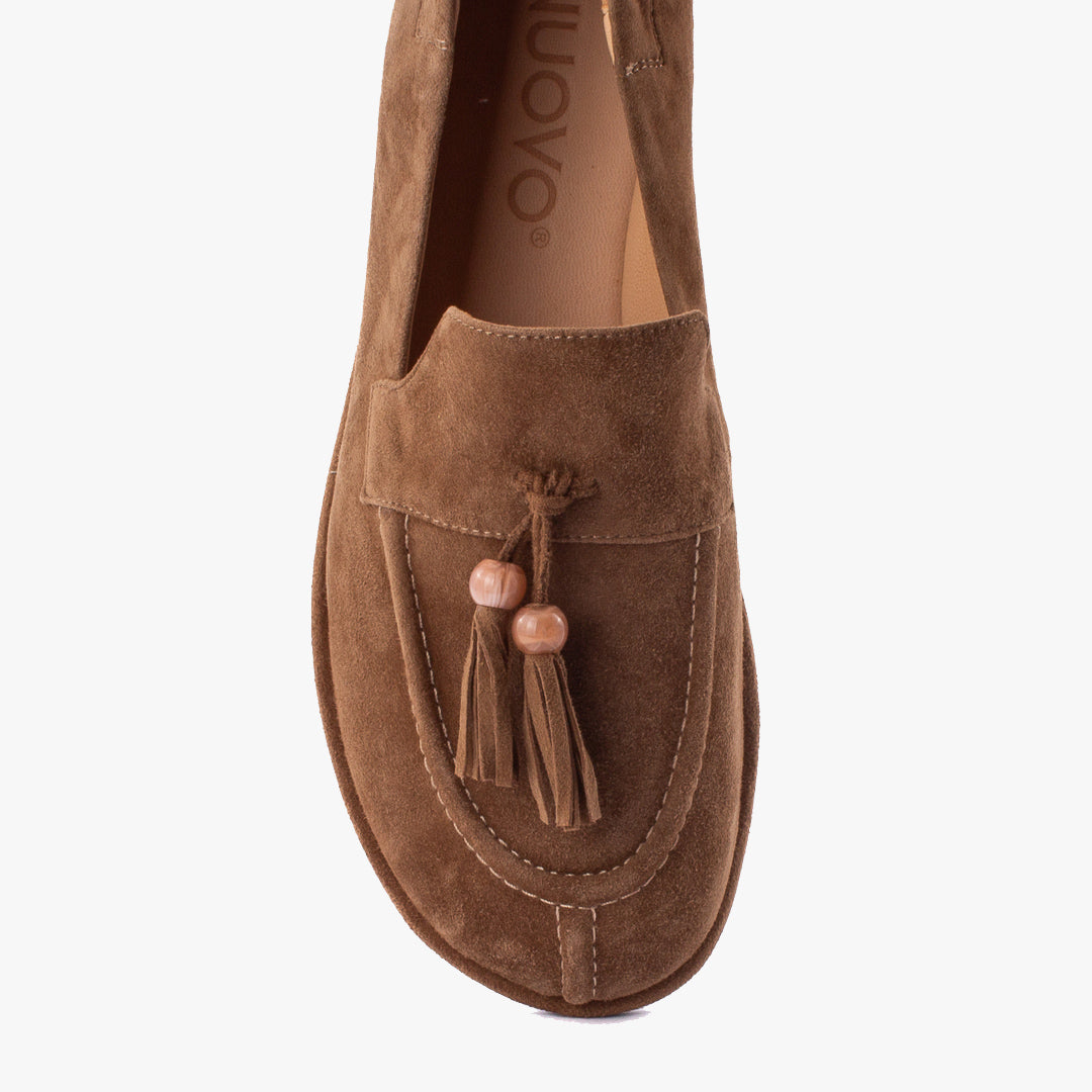 Mocassino nappina chestnut