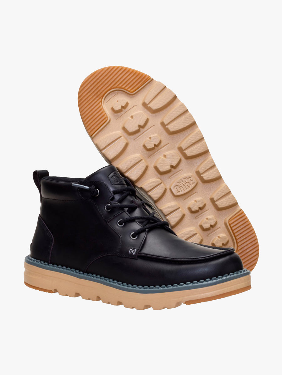 Flint Boot Leather Black