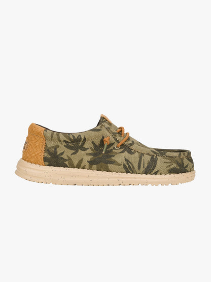 Wally Palm Jute - Olive/Brown
