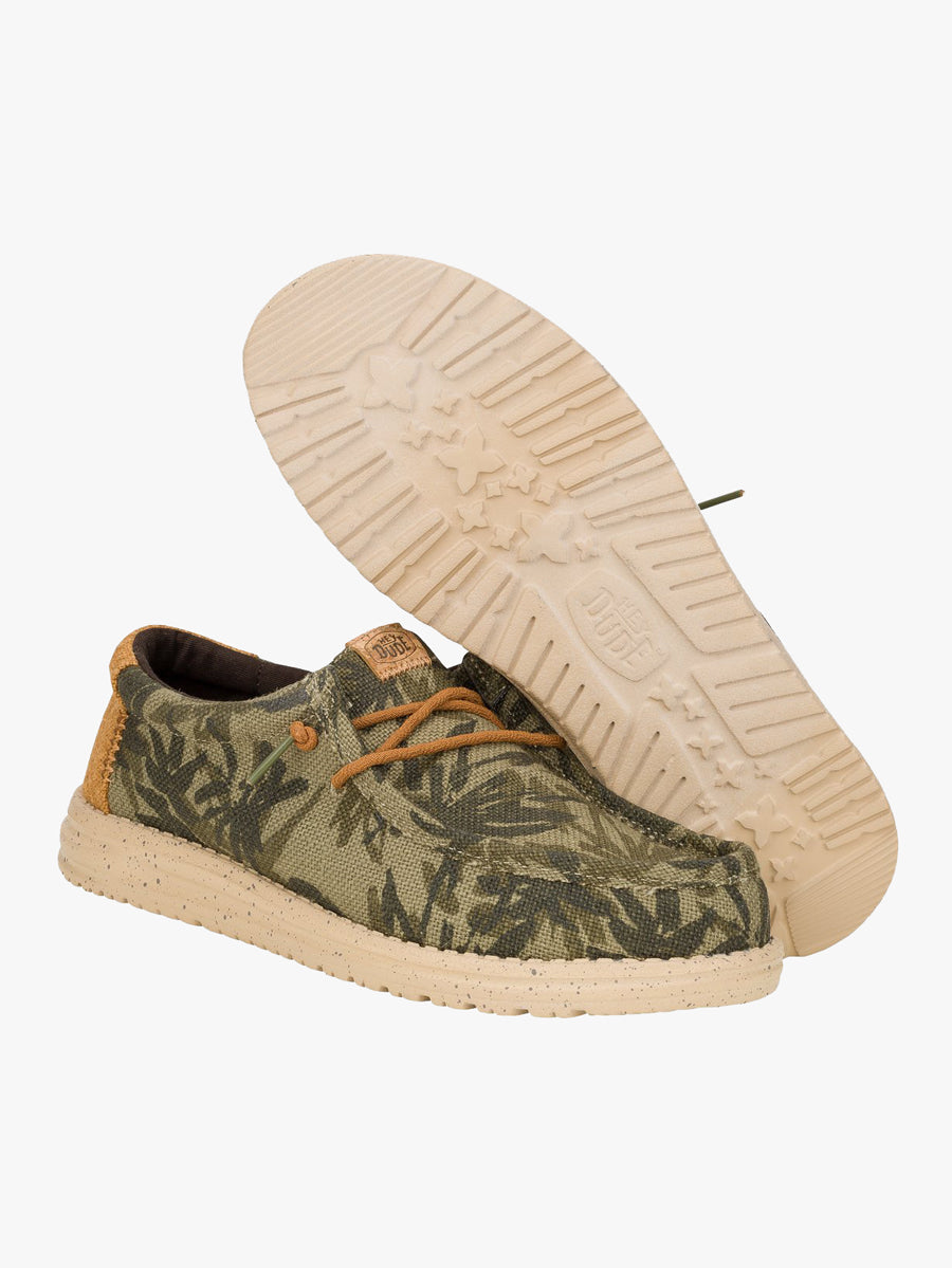 Wally Palm Jute - Olive/Brown