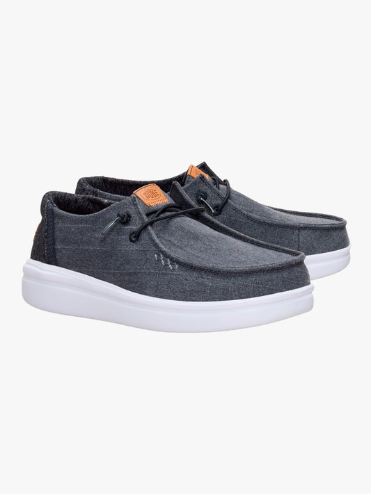 Wendy Rise Chambray Grid Black