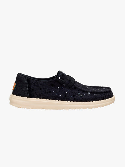 Wendy Sequin Lace - Black