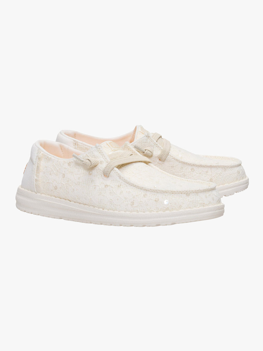 Wendy Sequin Lace - Ivory