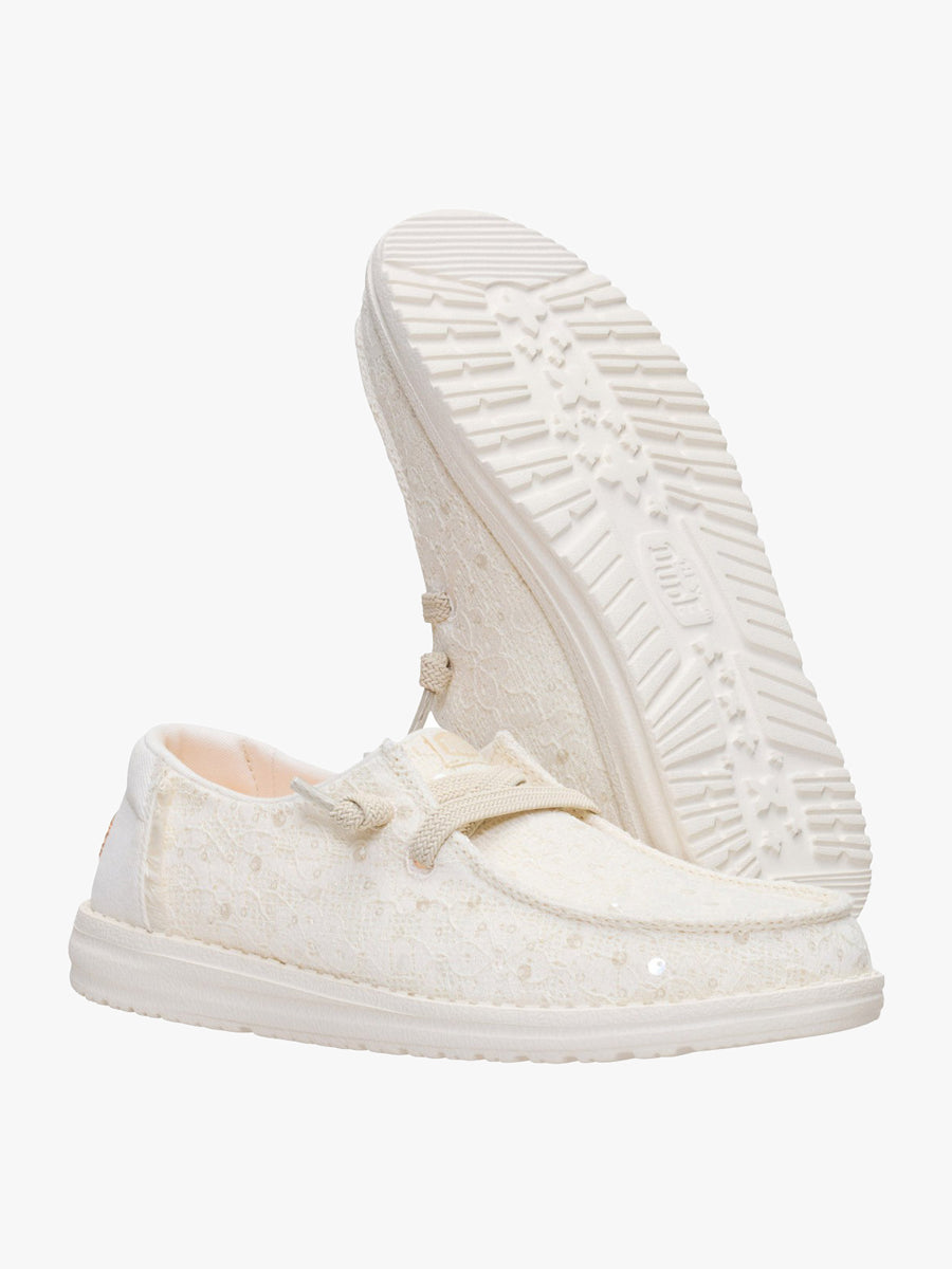 Wendy Sequin Lace - Ivory