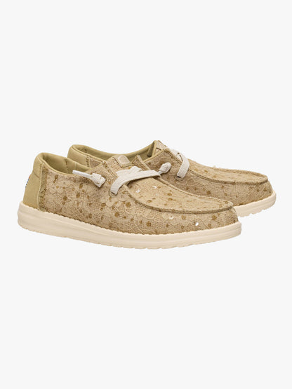Wendy Sequin Lace - Olive Grey