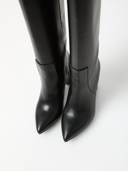 Stivale tacco vit. nero