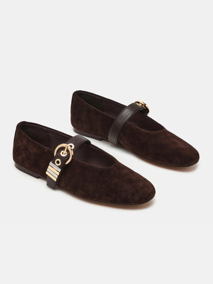 LUCIA - Brown suede