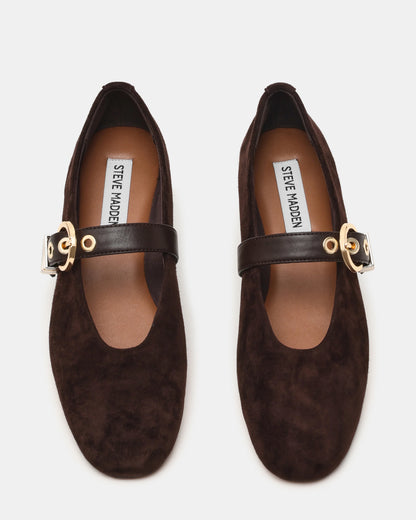 LUCIA - Brown suede