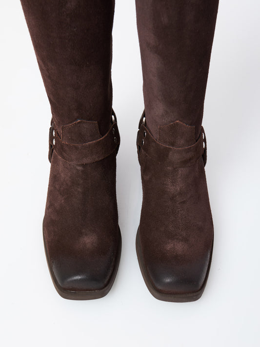 Biker camoscio t.moro